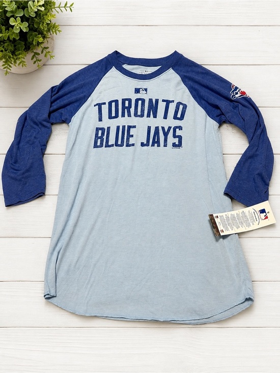 Toronto Blue Jays Tops - NWT Toronto Blue Jays MLB Raglan Baseball Tee 3/4 Sleeve Women’s S